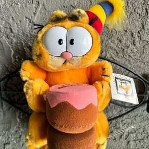 Dakin Vintage 1978-1980s Happy Birthday GARFIELD Stuffed Toy W/ TAG